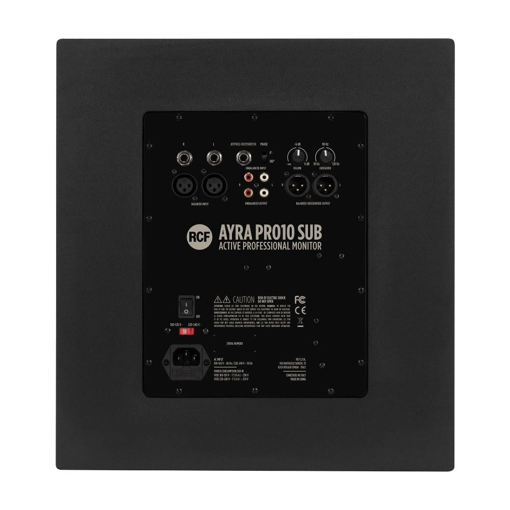 RCF AYRA PRO10s PROFESSIONAL ACTIVE STUDIO SUBWOOFER