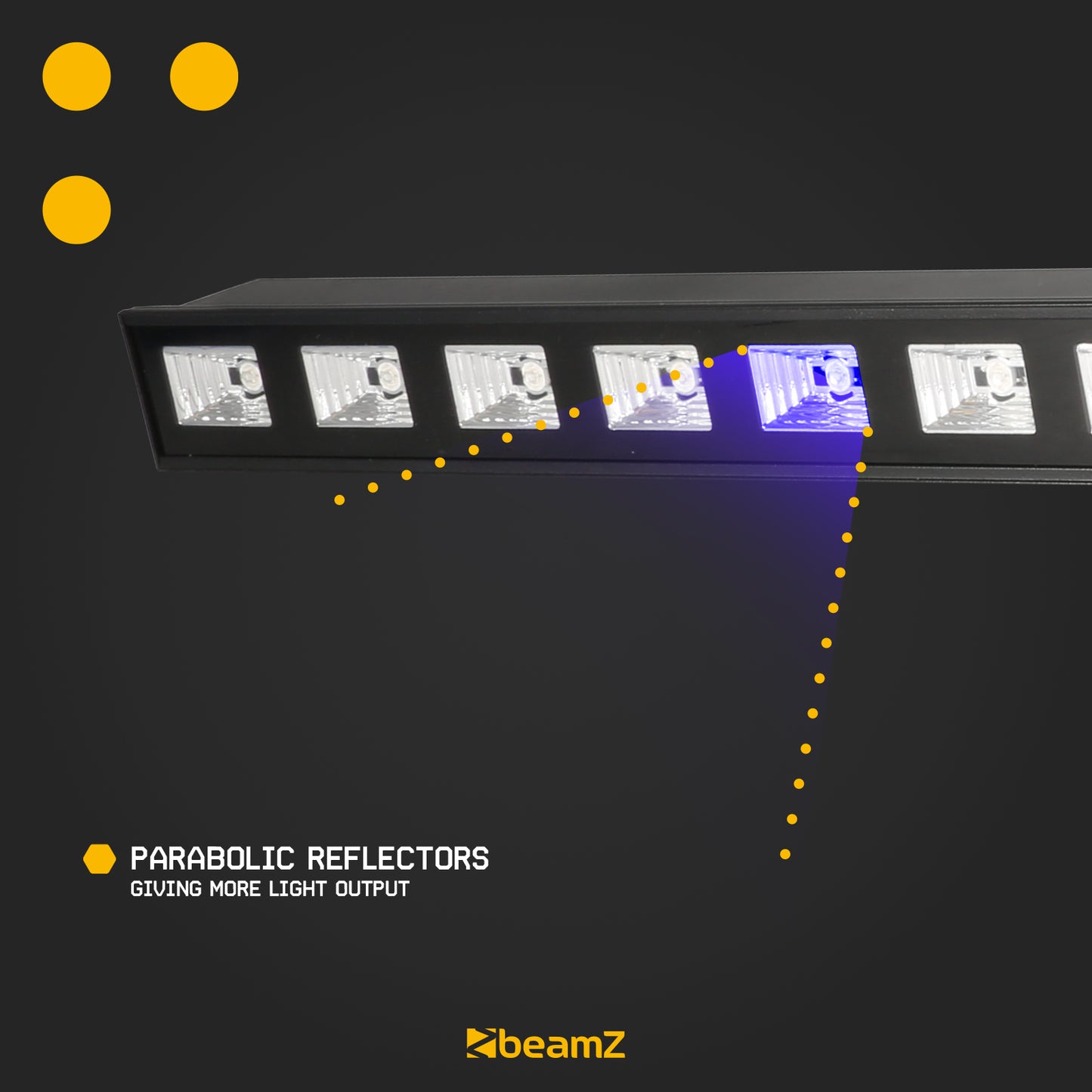 Beamz BUV123 LED UV Bar 12 x 3W