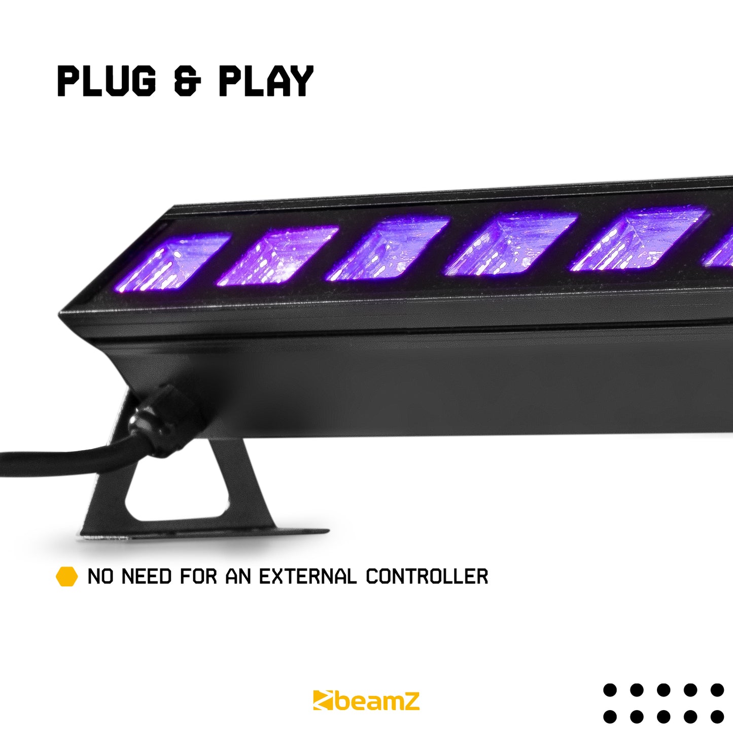 Beamz BUV123 LED UV Bar 12 x 3W