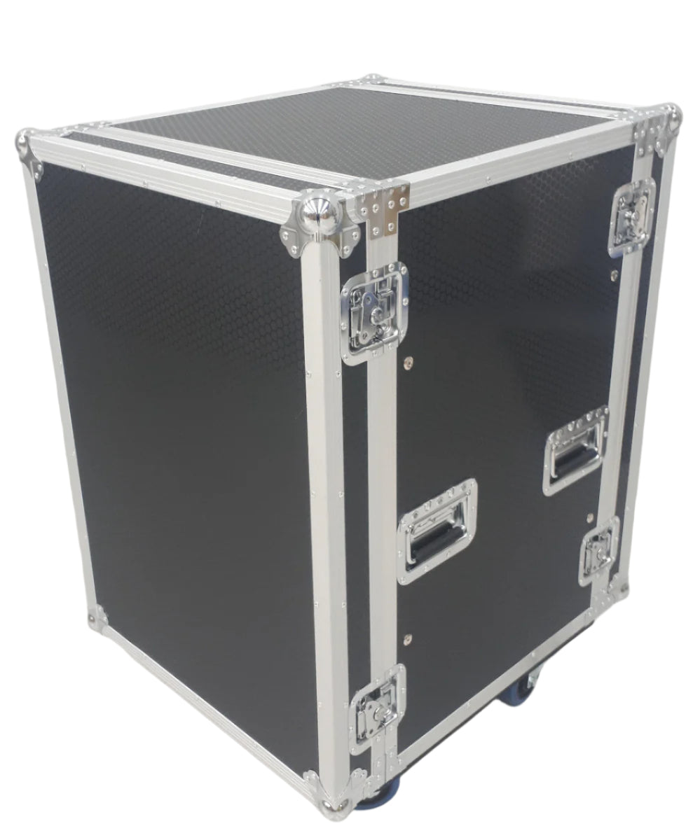 CaseToGo 16RU Spaces 19" rack anti-shock case with castors
