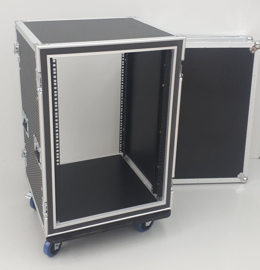 CaseToGo 16RU Spaces 19" rack anti-shock case with castors