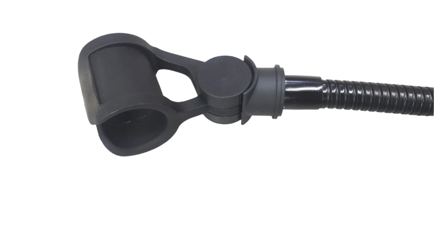 Lectern microphone adjustable gooseneck holder with table top clamp - 400mm