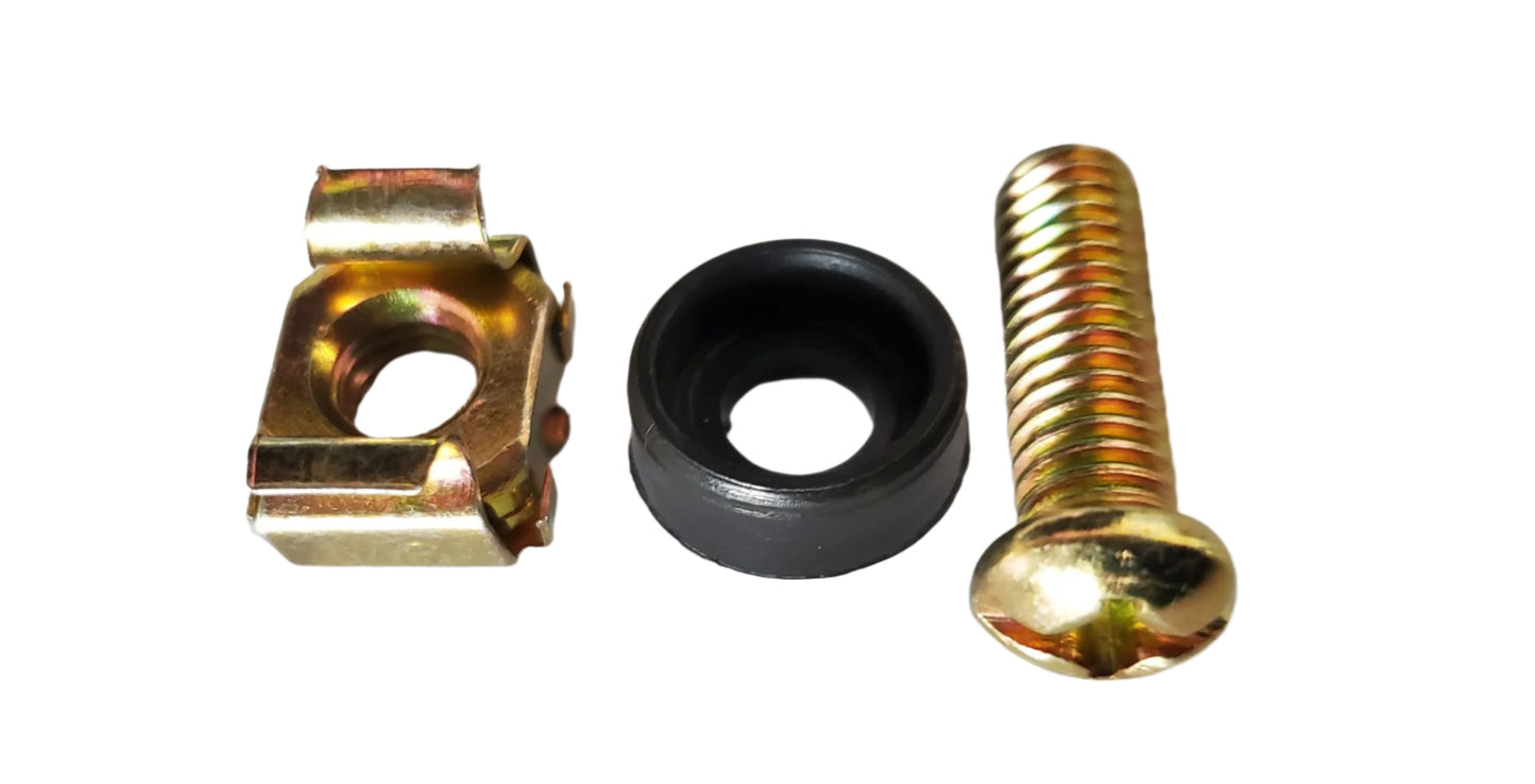 12 SETS OF CAPTIVE NUT AND M6/20MM BOLT WITH WASHER