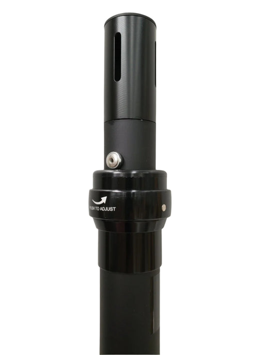 0.9m - 1.5m BLACK Pipe and Drape Telescopic upright - minimum height 0.9m - maximum height 1.5m