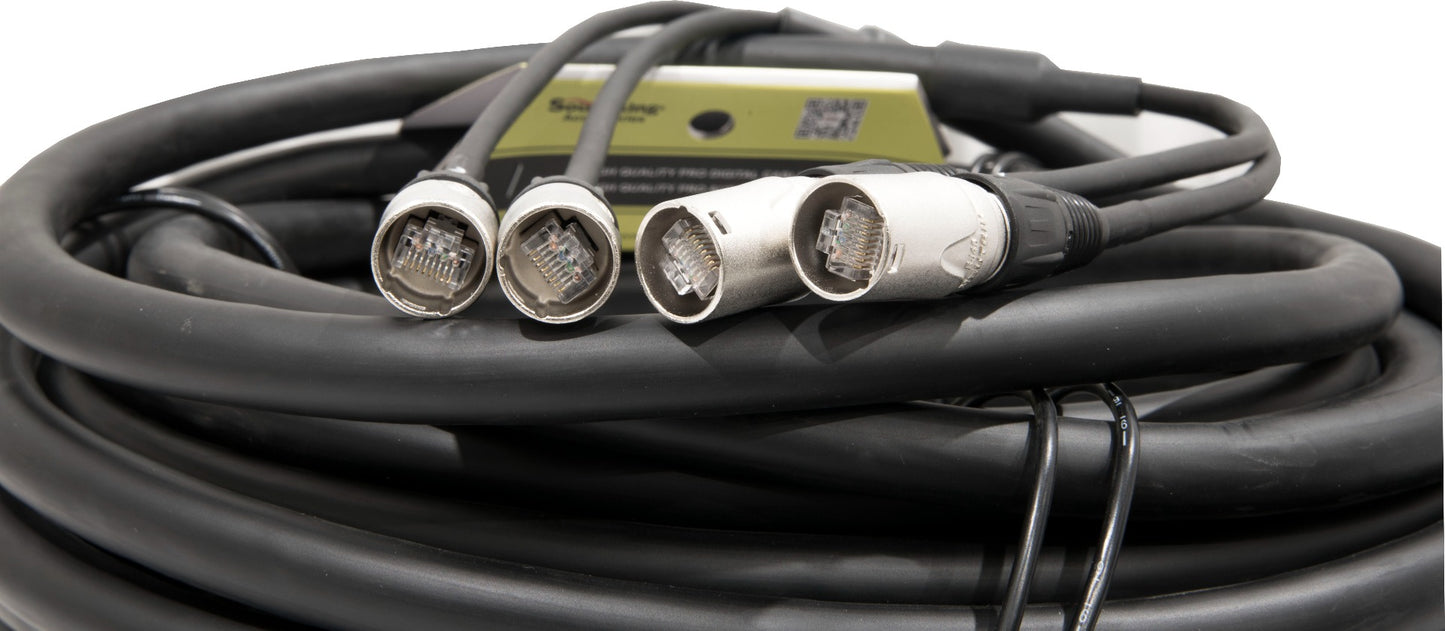 DUAL CAT6 30m cable with Neutrik RJ45 connectors
