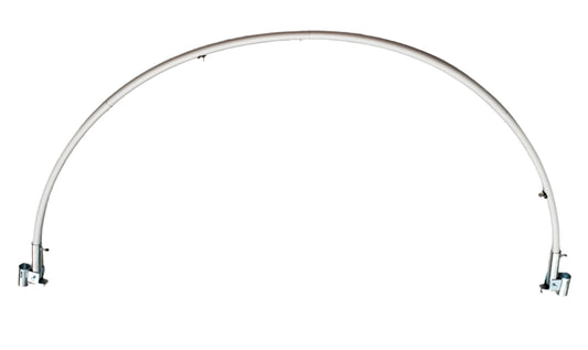 2m semicircle with upright brackets for pipe and drape