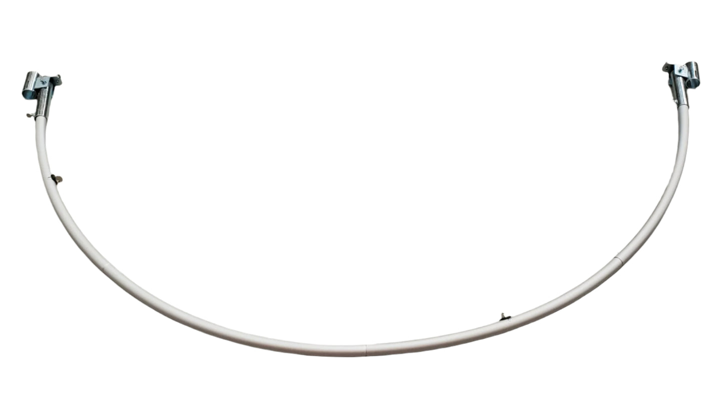 2m semicircle with upright brackets for pipe and drape