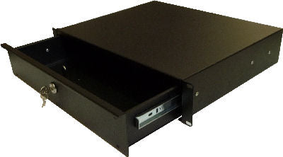 2RU 400mm deep 19" metal rack drawer SP-602U