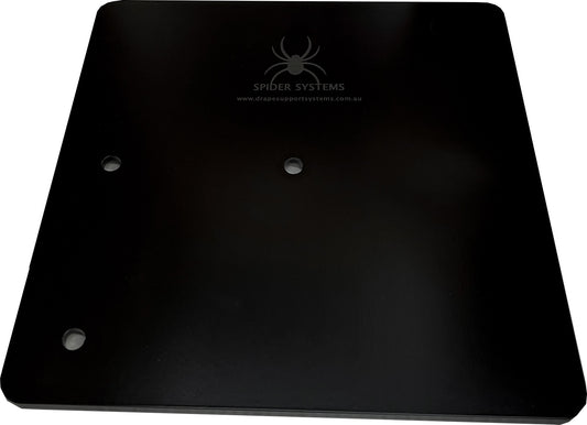 300mm x 300mm x 10mm Base plate with spigot for Pipe and Drape System