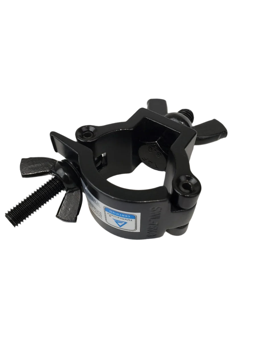 Clamp - BLACK Small coupler fits 32-35mm tubing / pipe TUV Load rated 75kg