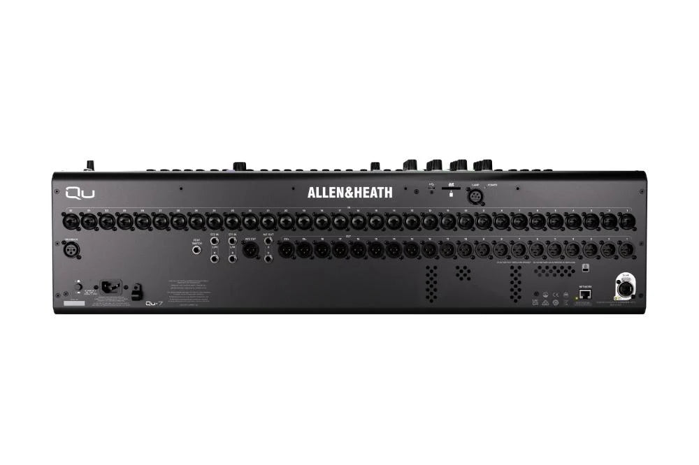 Allen & Heath QU-7 QU 32ch 96kHz mixer, 33 faders, 32/20 local I/O, 6FX