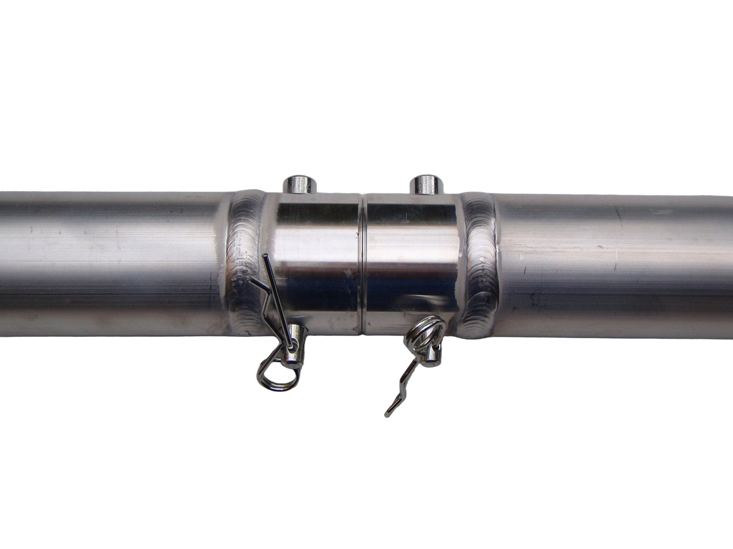 Aluminium 50mm pipe - 2m long with quick lock connector