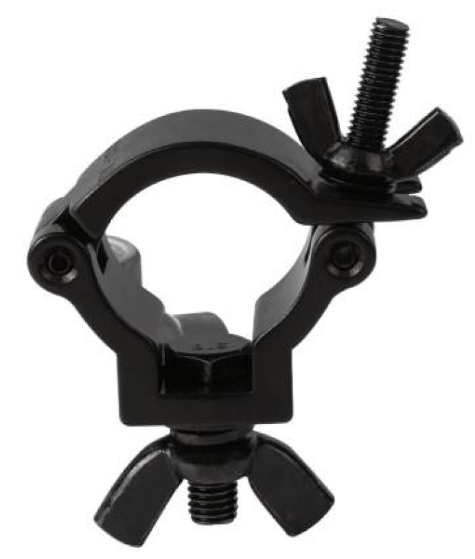 CLAMP BLACK- ALUMINIUM COUPLER SUIT 38-41MM TRUSS / PIPE TUV LOAD RATED 100KG