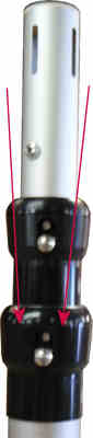 LARGE replacement lock Collar for Telescopic Upright 6.1m Pipe
