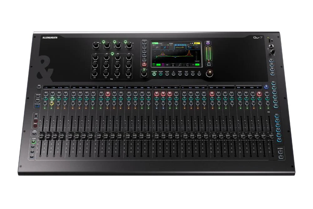 Allen & Heath QU-7 QU 32ch 96kHz mixer, 33 faders, 32/20 local I/O, 6FX
