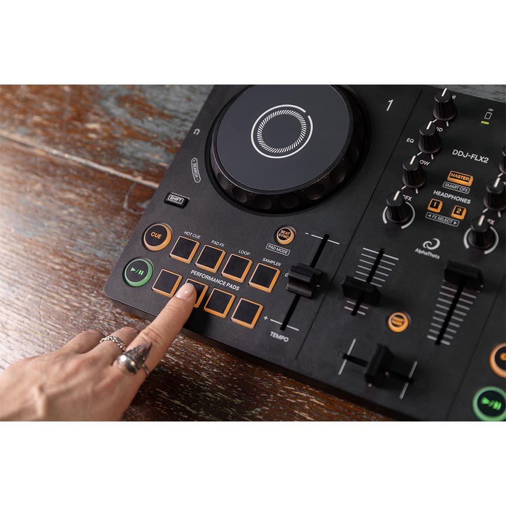 AlphaTheta DDJ-FLX2 Compact 2-Channel DJ Controller