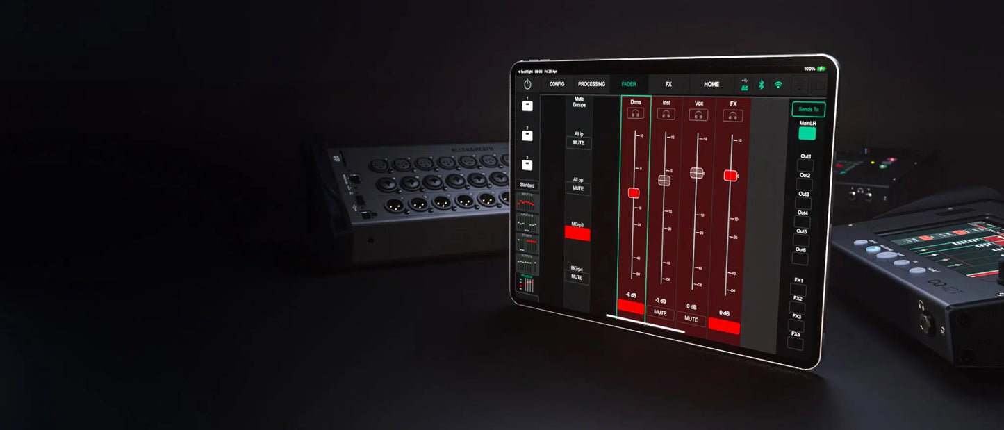 Allen & Heath CQ20B 20-Channel Digital Mixer w/ Wi-Fi, Bluetooth and SD/USB