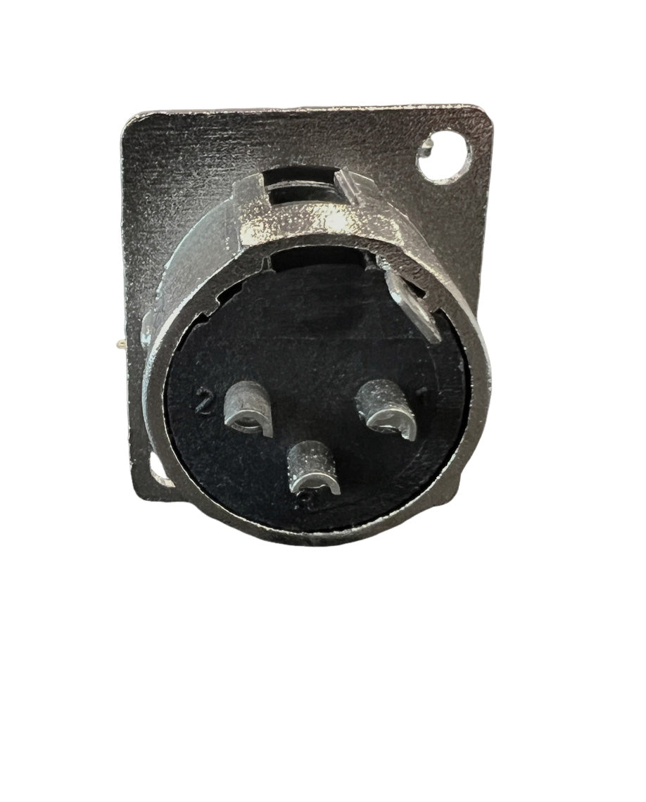 3pin XLR connector, male chassis NYGXLR044