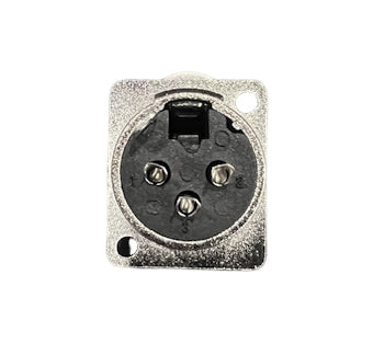 3pin XLR connector, female chassis NYGXLR043