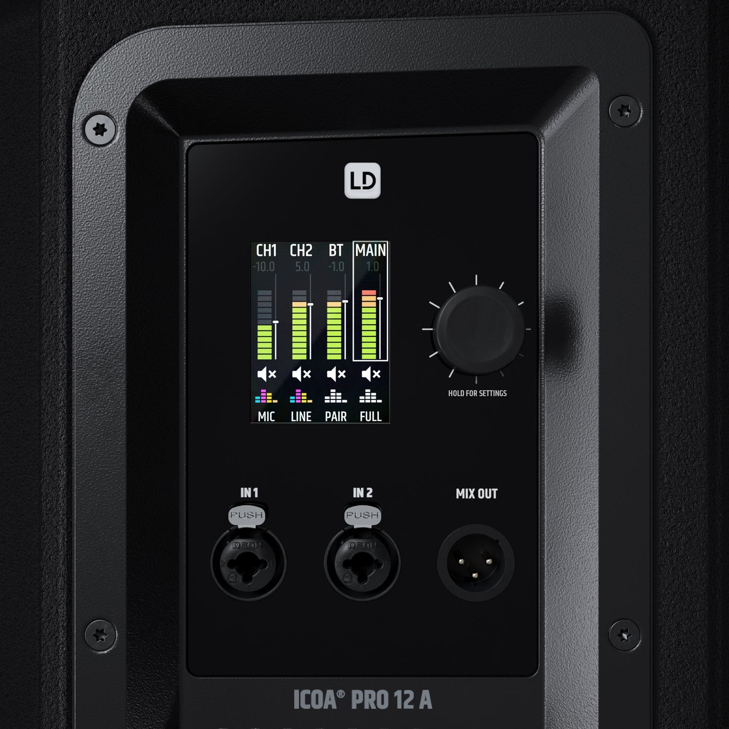 LD SYSTEMS ICOA 12A PRO 2000W 12"+3" POWERED LOUDSPEAKER BLUETOOTH & APP