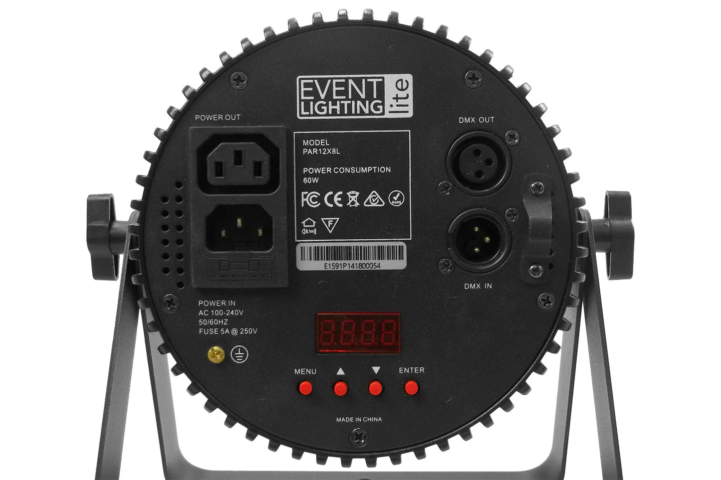 EVENT LIGHTING PAR12X8L - Indoor Lite Par with 12 x 8W RGBW LEDs
