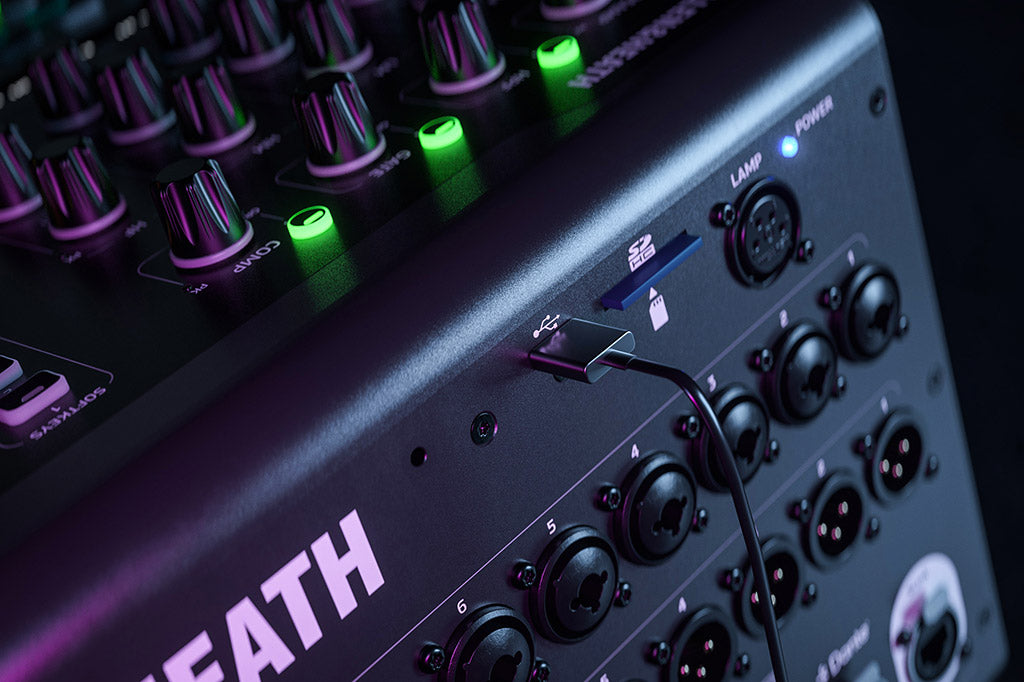 Allen & Heath QU-6 QU 32ch 96kHz Mixer, 25 Faders, 24/16 Local I/O, 6FX