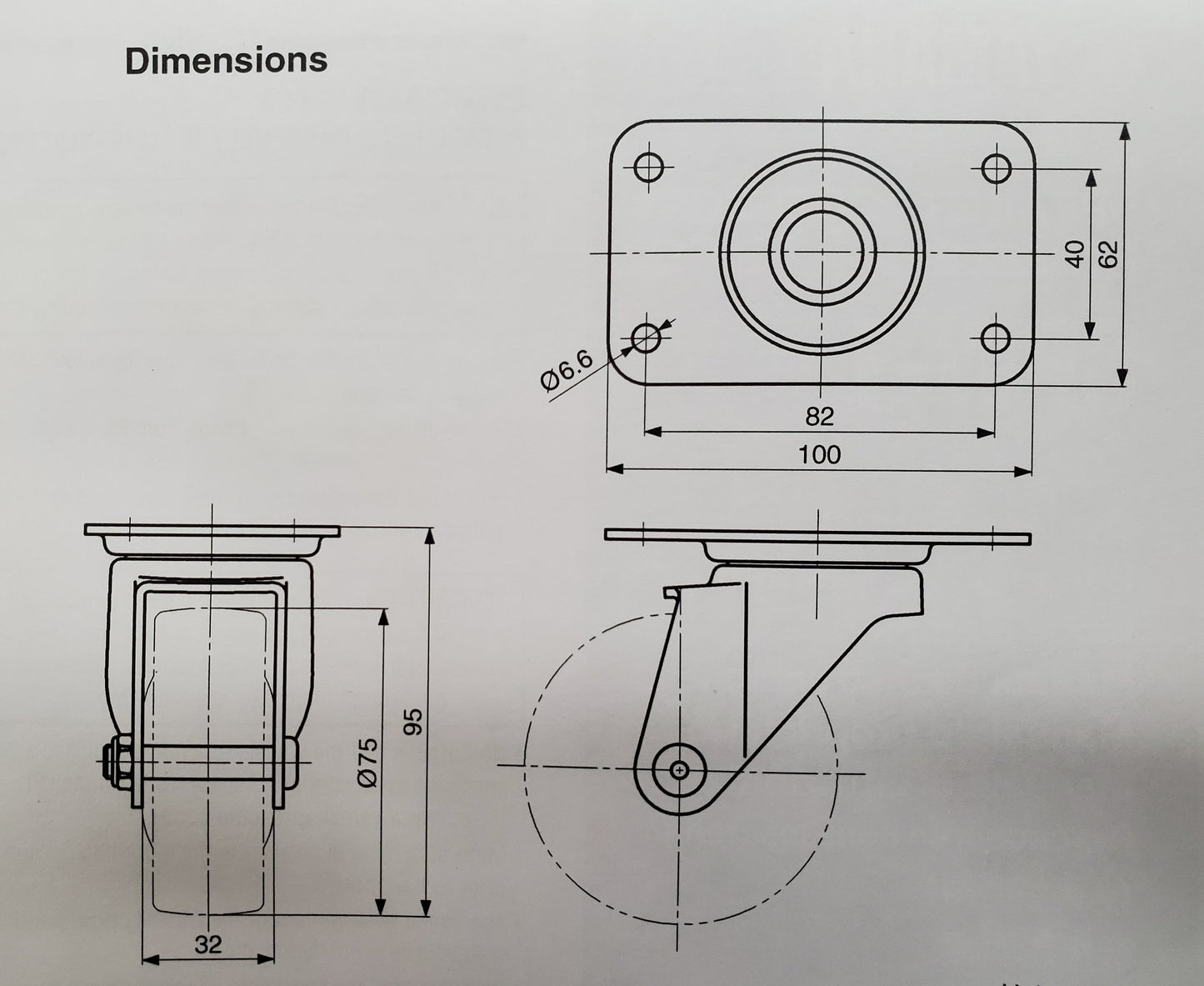 Yamaha SPW-1 Wheel Kit for Yamaha DXS Subwoofers