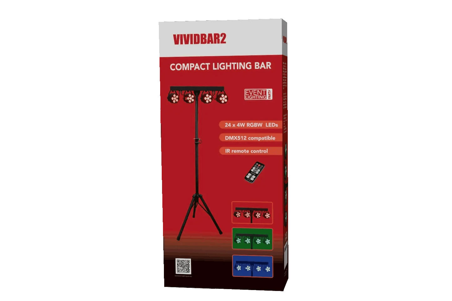 EVENT LIGHTING VIVIDBAR2 - 24 x 4W RGBW LED Lighting Bar