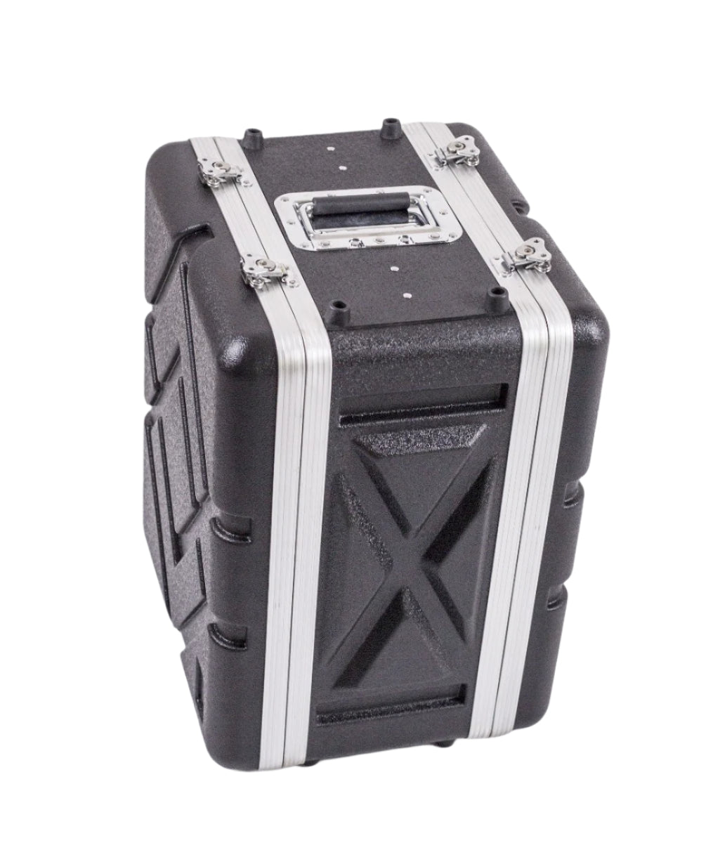 ABS 6RU 19" shallow / effects case with 2RU draw