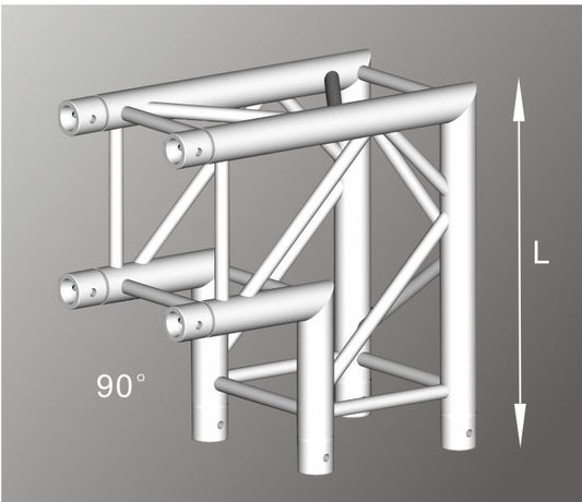 Alutruss ALU42305B aluminium two-way box truss corner / 290MM