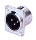 3pin XLR connector, male chassis NYGXLR044