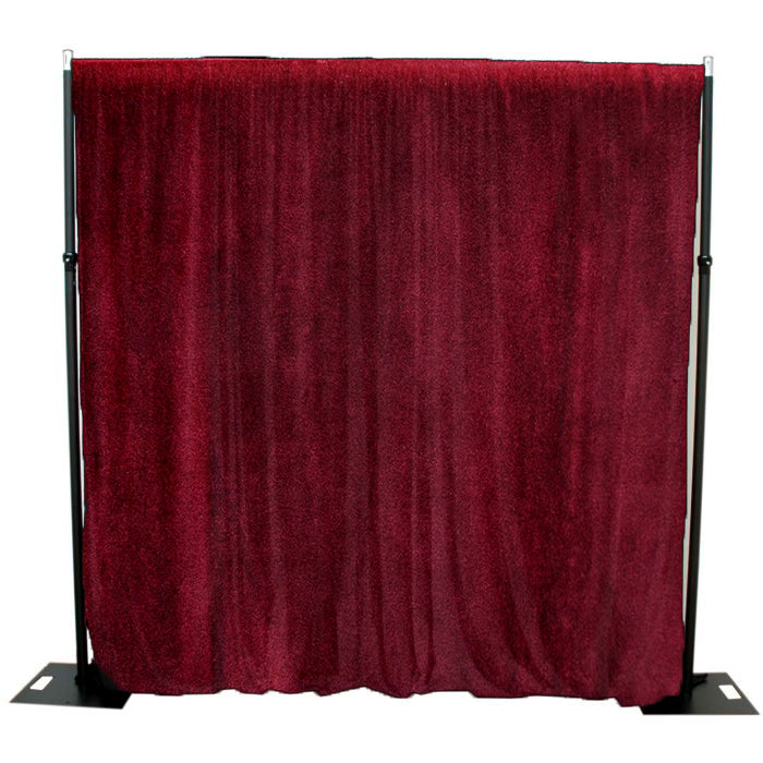 Burgundy/Red 6m drop x 3m width cotton Velvet Drape 300GSM Fire Retardant