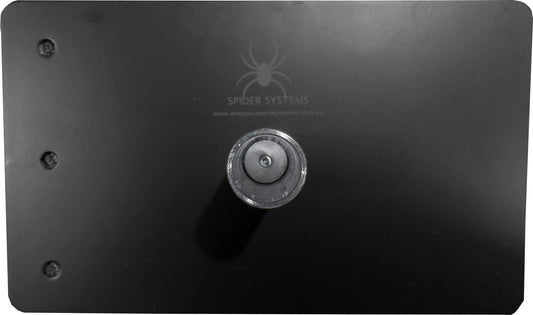 400mm x 240mm x 5mm Base plate with spigot for Pipe and Drape System