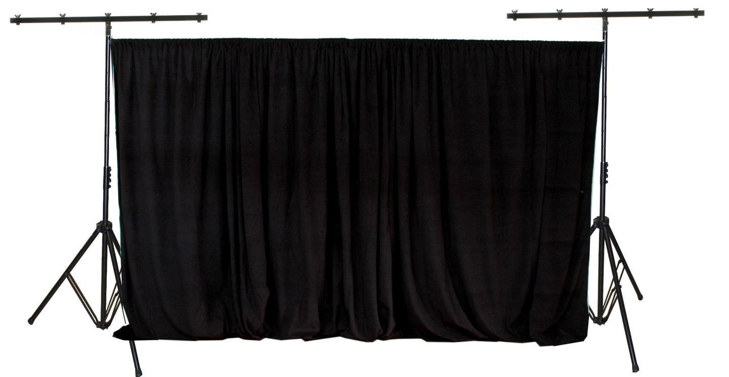 3M MAX HEIGHT TRIPOD LIGHTING STAND AND DRAPE SUPPORT SYSTEM WITH TELESCOPIC CROSS BAR 1.8-3M