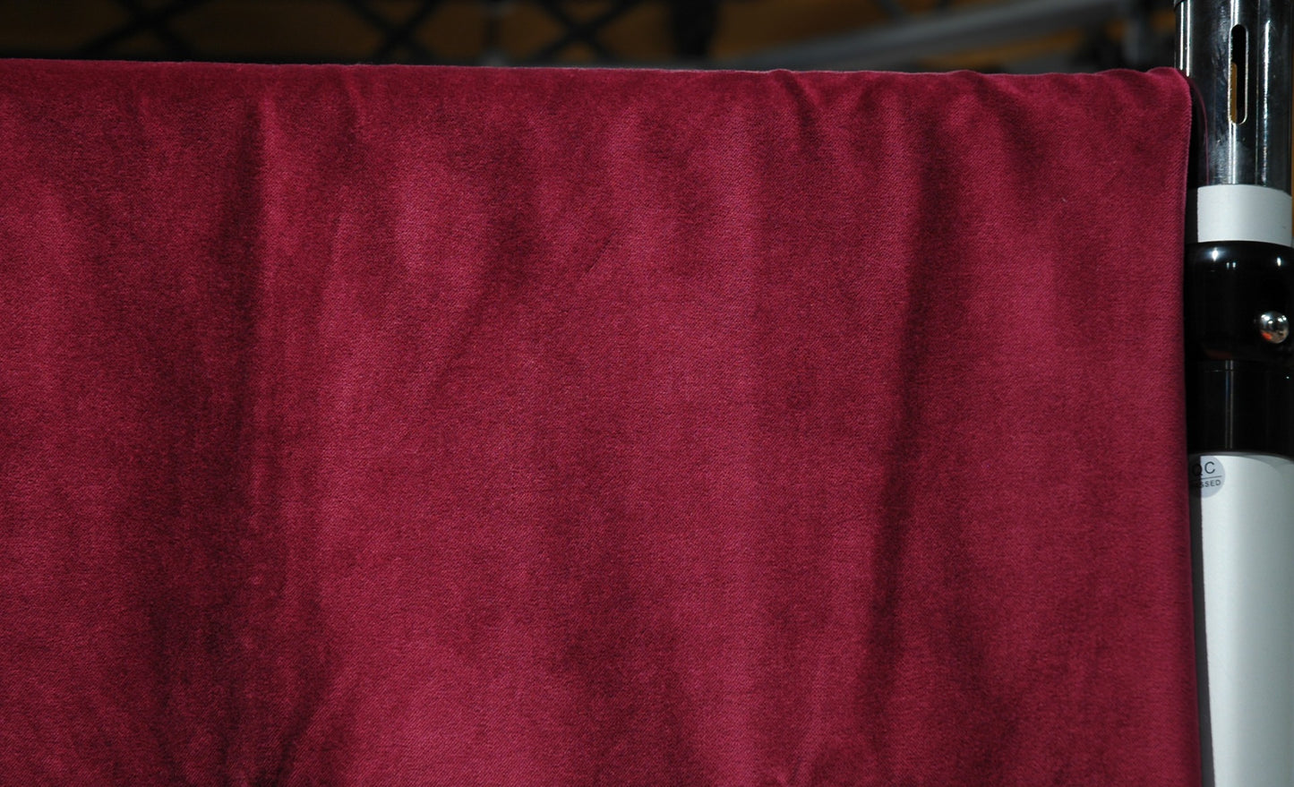 Burgundy/Red 6m drop x 3m width cotton Velvet Drape 300GSM Fire Retardant