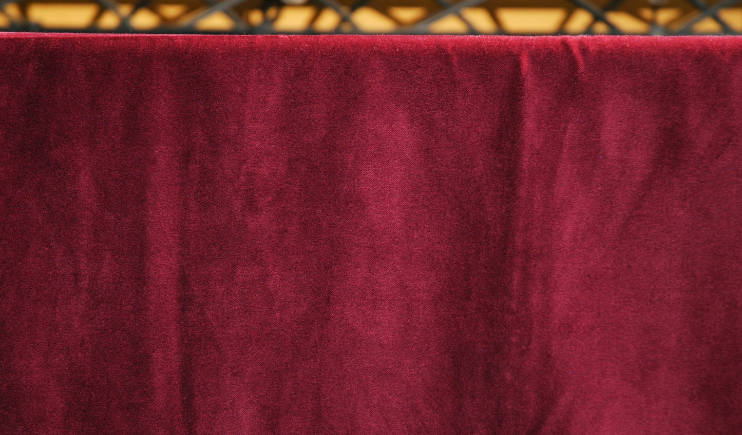 Burgundy/Red 6m drop x 3m width cotton Velvet Drape 300GSM Fire Retardant