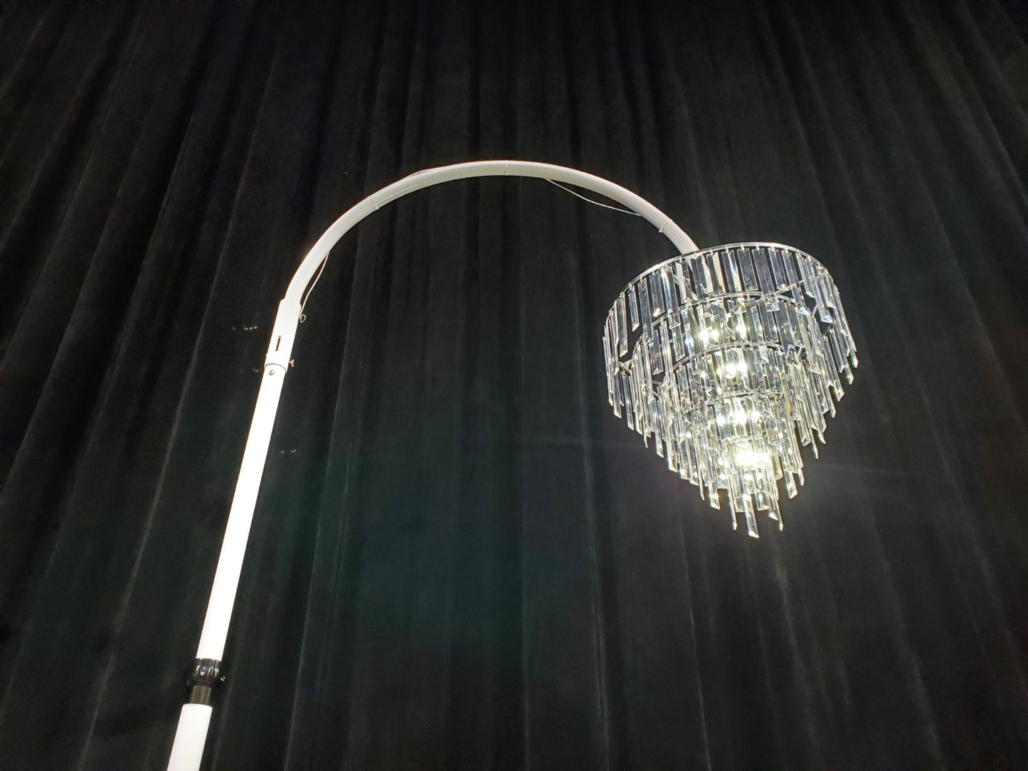 Curved cross bar 60 x 90cm with hook BLACK or WHITE