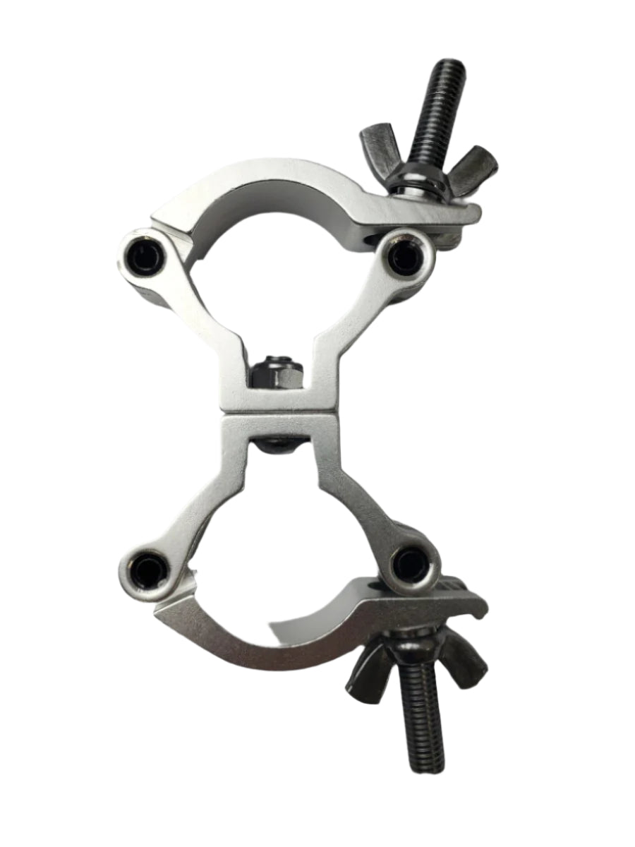 Clamp - 300KG narrow double swivel lighting aluminium clamp suit 50mm/2" truss