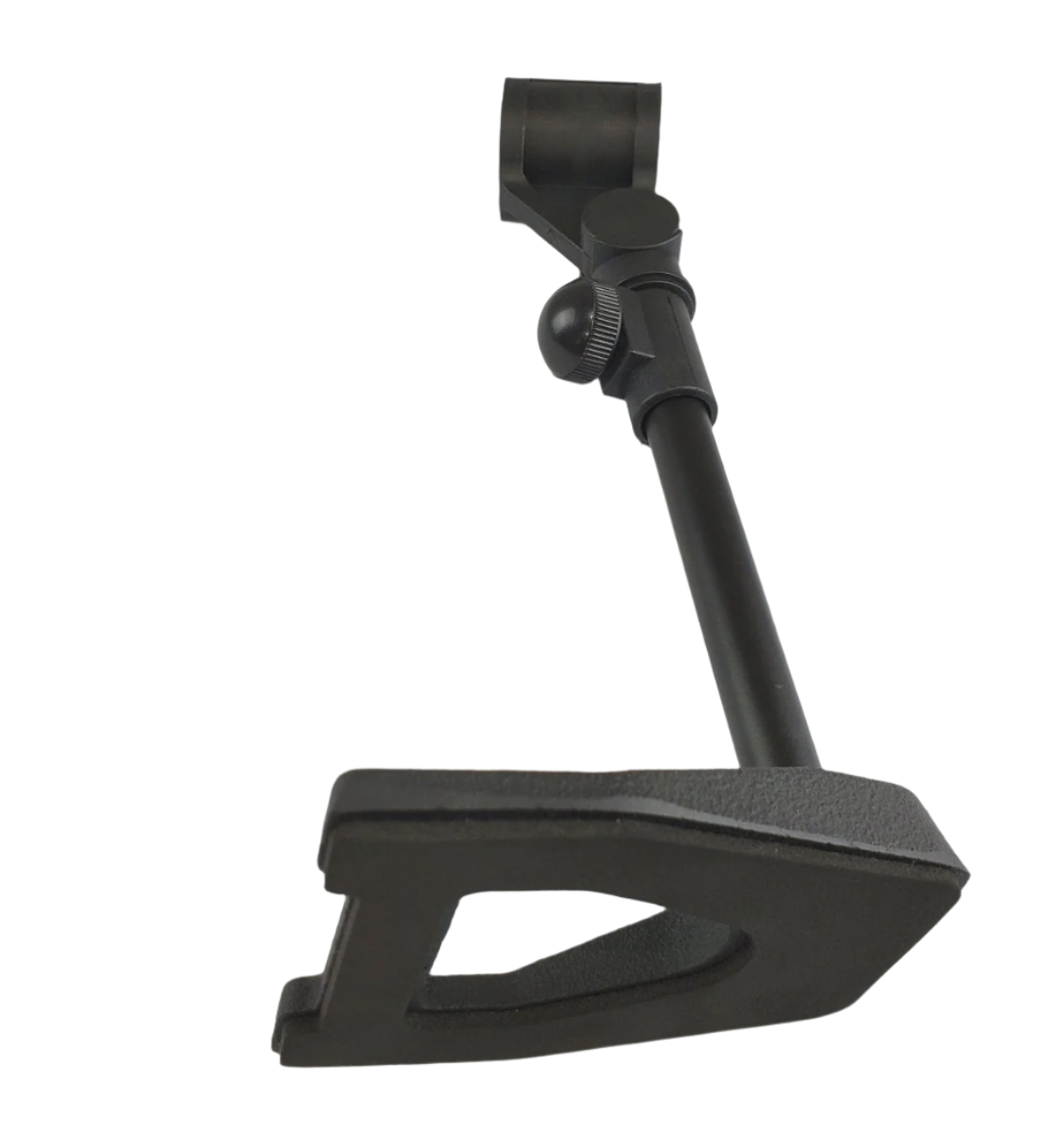 Table top microphone stand with large microphone clamp