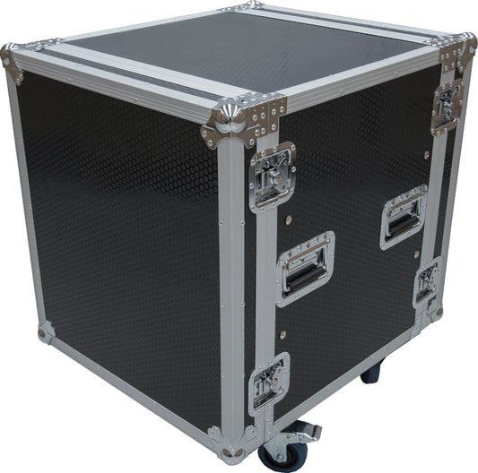 CaseToGo 12RU Spaces 19" rack SHOCK PROOF mount case with castors