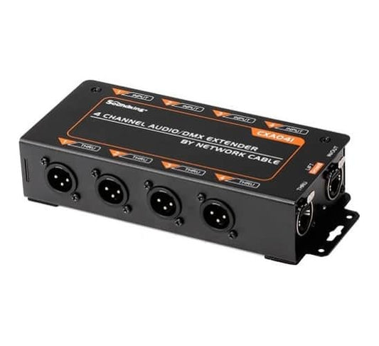 Soundking CXA041 4-Channel audio and DMX ethernet extender via Cat5 / Cat6 cable