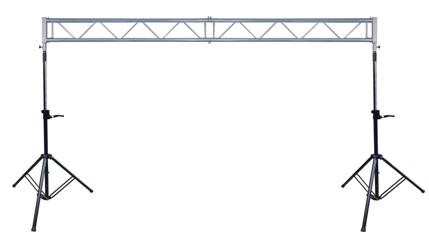 WINCH UP FLAT TRUSS LIGHTING STAND BRIDGE 2.6M HIGH 4M WIDE DRAPE SUPPORT SYSTEM
