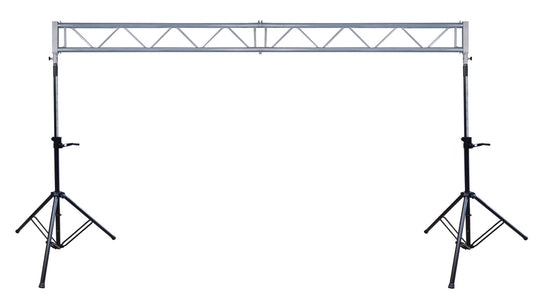 WINCH UP FLAT TRUSS LIGHTING STAND BRIDGE 2.6M HIGH 4M WIDE DRAPE SUPPORT SYSTEM