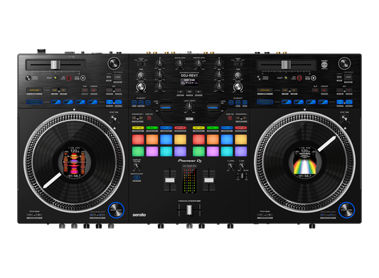 Pioneer DJ DDJ REV7 DJ Controller Scratch-style 2-channel professional DJ controller for Serato DJ Pro (Black)