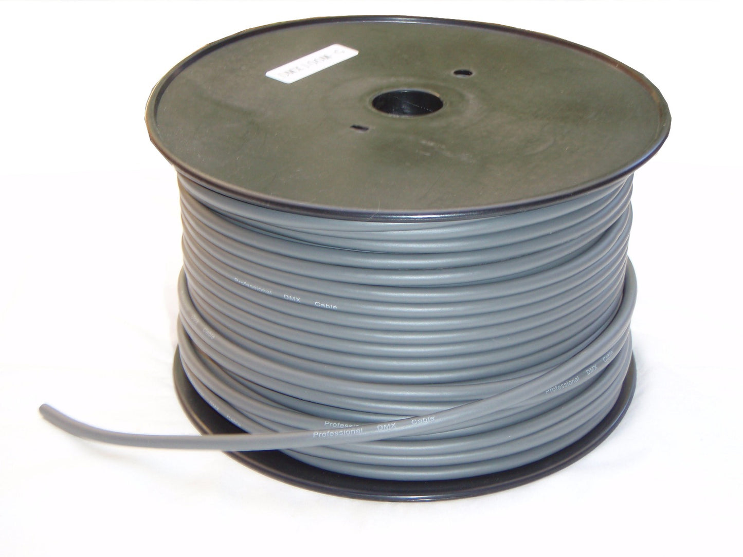 DMX cable - 100m roll, 2 core + earth - grey