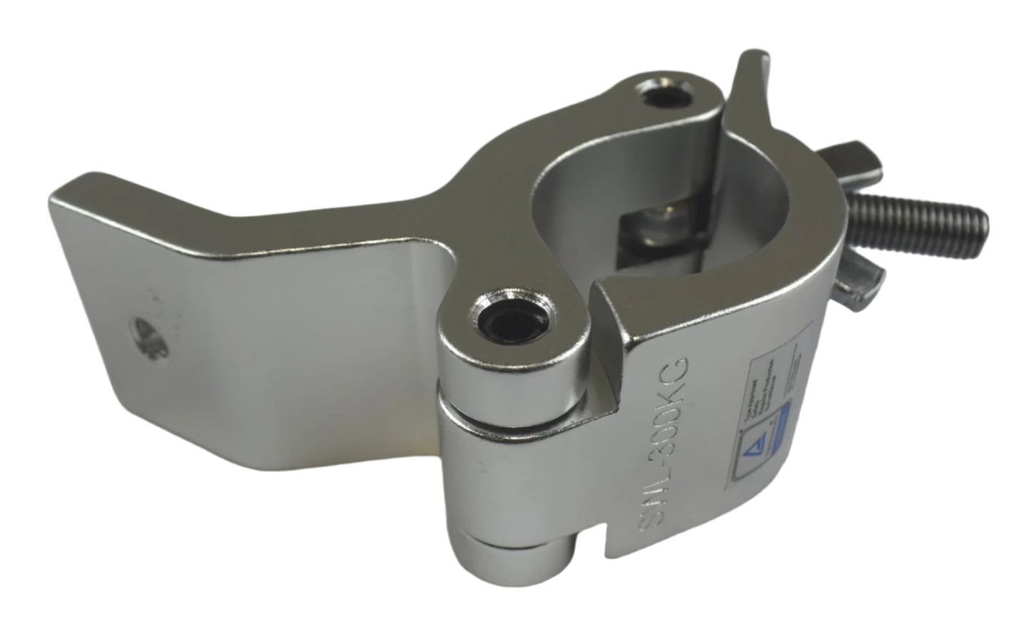 Aluminium wall / ceiling mount bracket fits 48-51mm pipe 83deg SWL300g