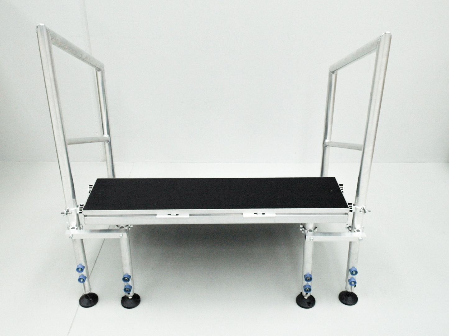 3-STEP ADJUSTABLE, FOLDING STAIRS FOR STAGE 600-800MM HIGH WITH HANDRAILS
