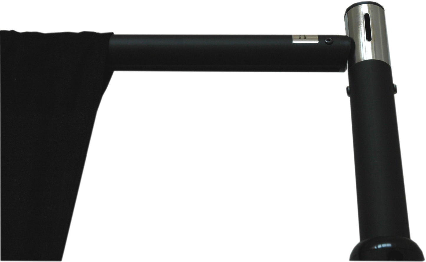 1.5m - 2.4m BLACK Pipe and Drape Telescopic horizontal bar