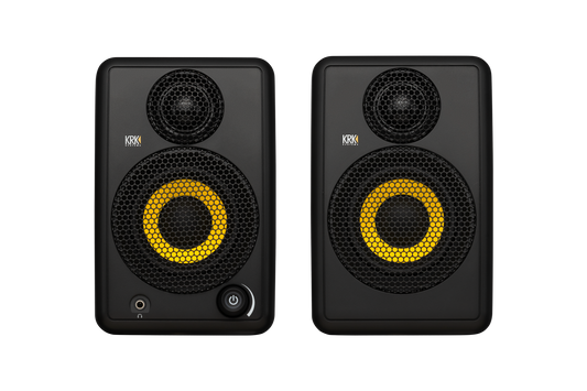KRK GOAUX 3 Portable Studio Monitors 2-Way 3" Bi-amped Class D Power (Pair)