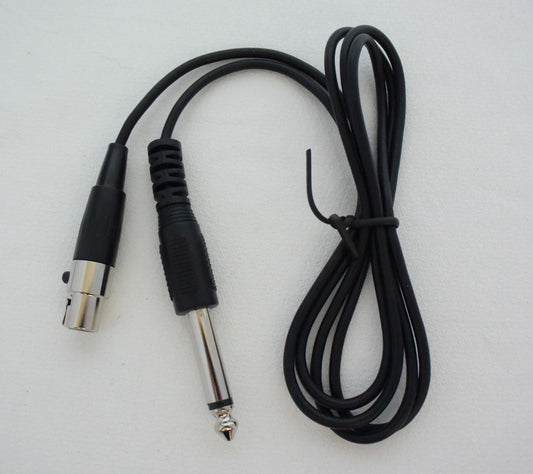 GUITAR / INSTRUMENT CABLE TO SUIT AKG, PASGAO WIRELESS BELTPACK TRANSMITTERS